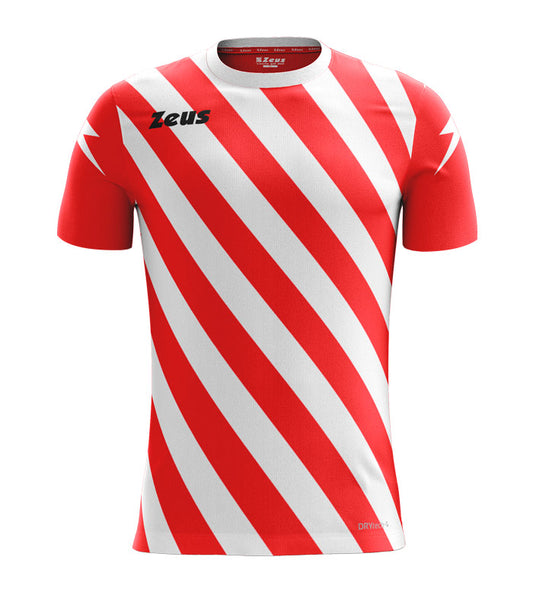 Shirt Zip ROUGE/BLANC