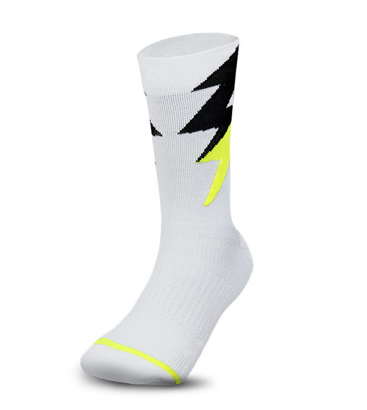 Calza Thunder BLANC/FLUO JAUNE