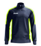 Felpa Train Start BLEU/JAUNE FLUO
