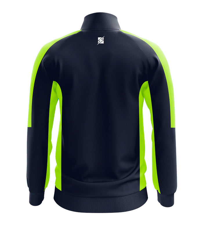 Felpa Train Start BLEU/JAUNE FLUO