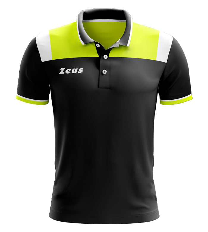 Polo Vesuvio NOIR/FLUO JAUNE