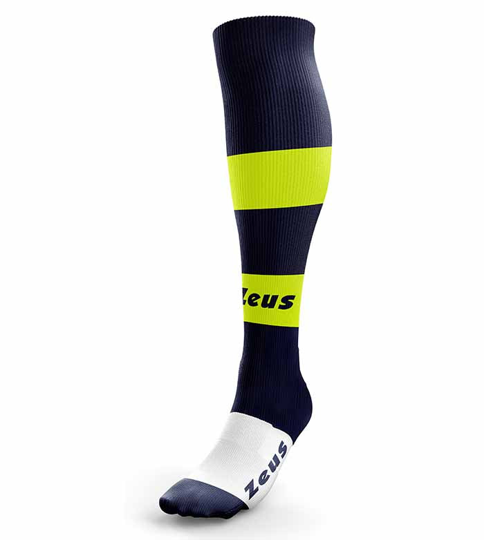Calza Parma BLEU/FLUO JAUNE