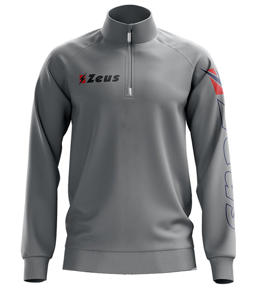 Felpa Pile Mezza Zip GRIS