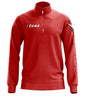 Felpa Pile Mezza Zip ROUGE